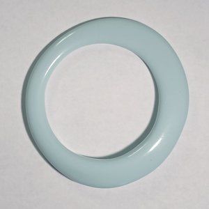 Vintage Asymmetrical Acrylic Resin Bangle Bracelet light blue pastel retro